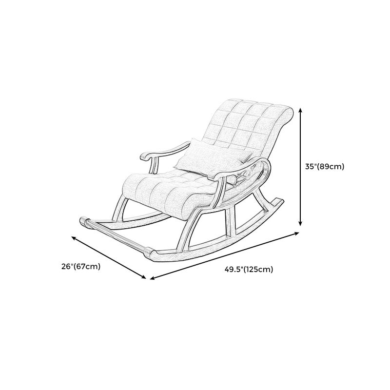 Linen Accent Chair 26.3" L x49.2"W x35"H  Arms Included Chair
