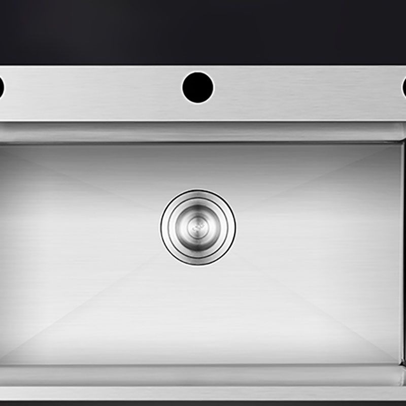 Single Bowl Kitchen Sink Stainless Steel Kitchen Sink with Strainer