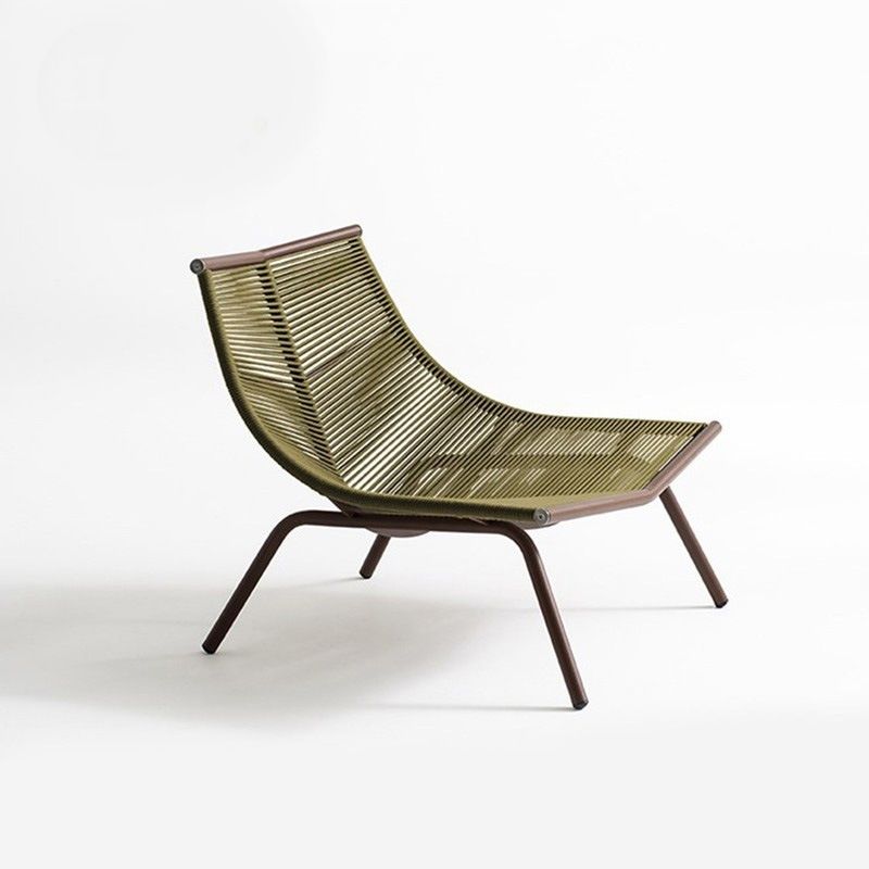 Contemporary Outdoor Rattan Rocking Chair Single Rocking Chair
