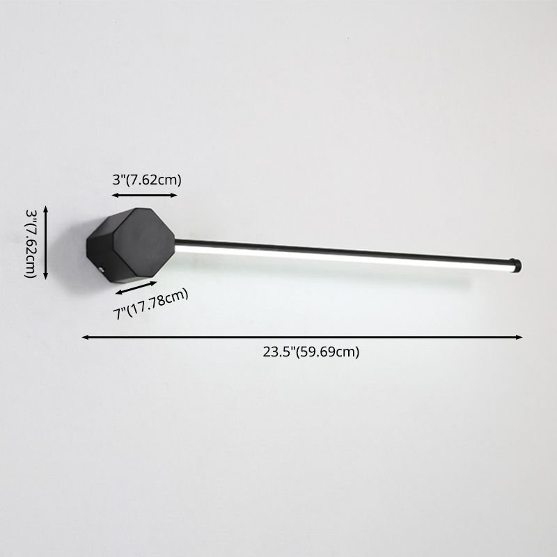 Modern Minimalist Style Linear Vanity Sconce Lights Metal 1 Light Bar Light