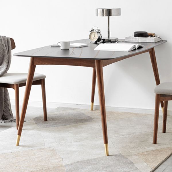 Modern Standard Height Furniture 5/7 Pcs Solid Wood 4 Legs Dinette Table with Chair