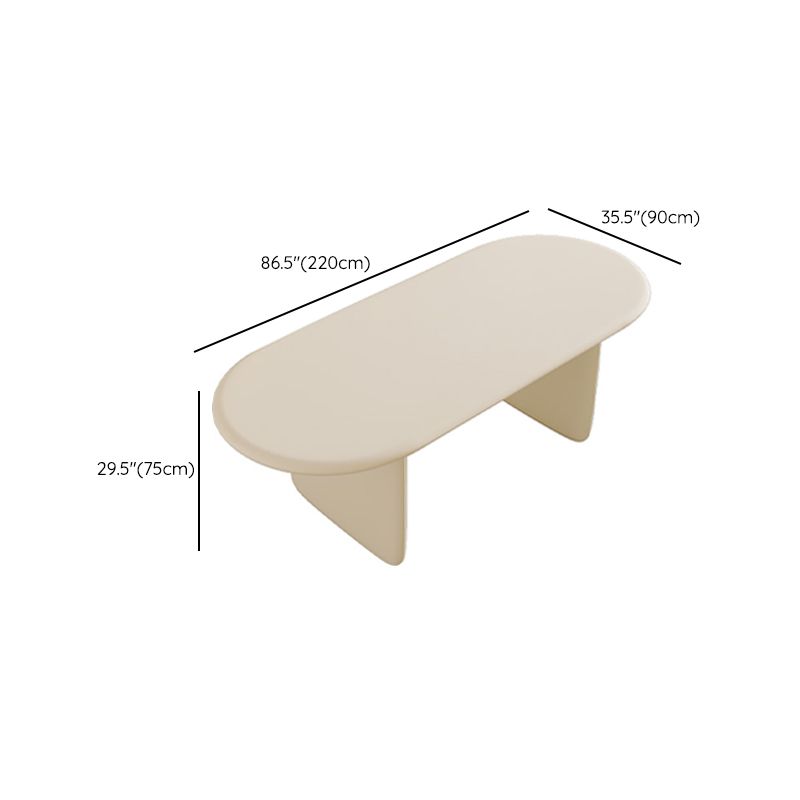 Oval 1/2/5 Piece Dining Table Sets Contemporary White Dining Room Set