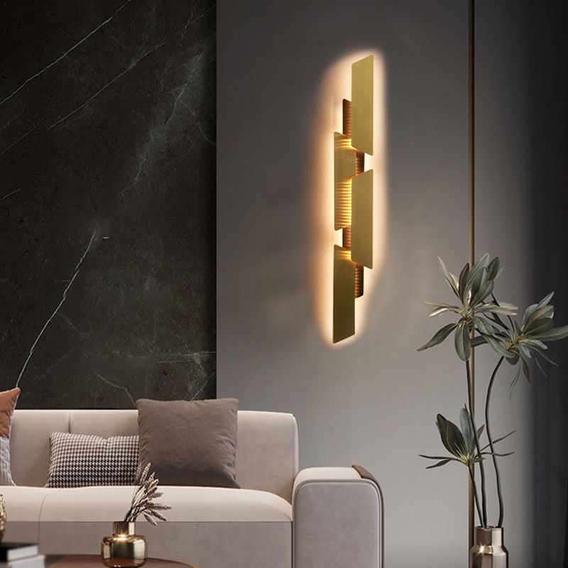 Metal Sconce Light Fixtures Gold Wall Mounted Lights for Bedroom