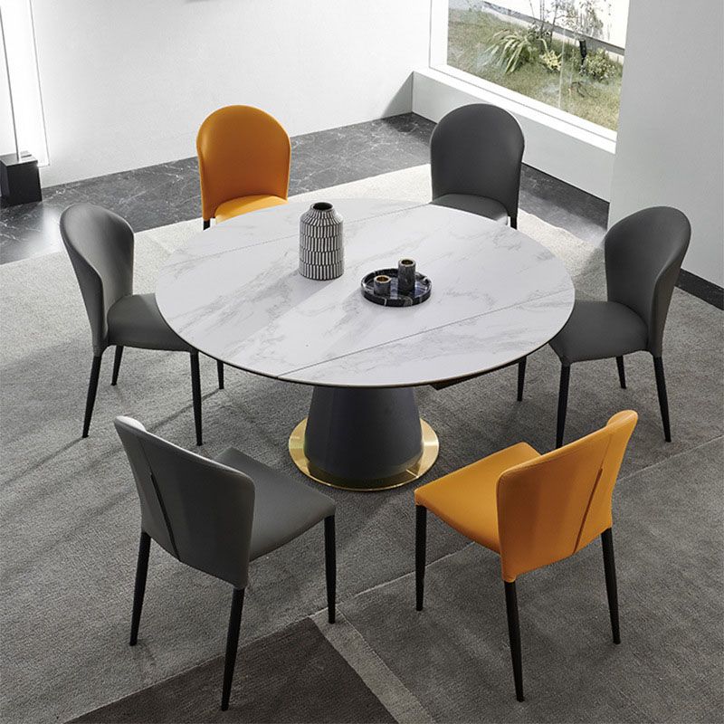Glam 1/3/4/5/7 Pieces Dining Set Sintered Stone Dining Table Set for Dining Areas