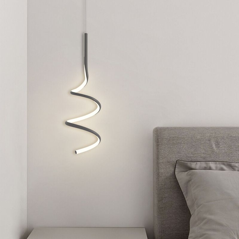 Zeitgenössischer Stil linearer Form Pendelleuchte Leuchte Metall 1 Lichthängerlampe