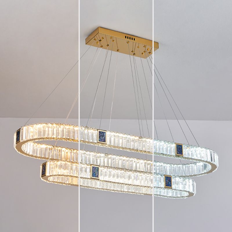 Crystal Hanging Pendant Lights Contemporary Hanging Lamps for Dining Room