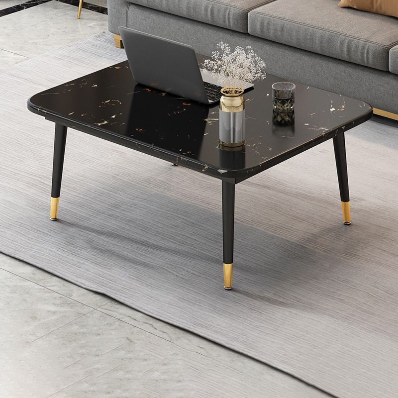 Four Legs Coffee Table Modern Minimalist Coffee Table for Living Room