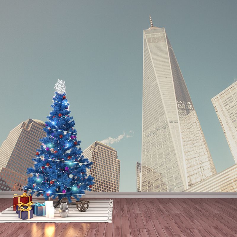 Urban Landscape Photography Mildew Resistant Wallpaper Sleeping Room Wall Mural