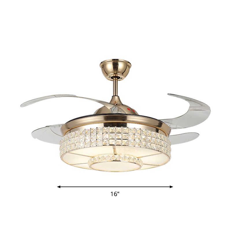 16 "W Drum Wohnzimmer Hanges Ventilator Leicht abgeschrupp