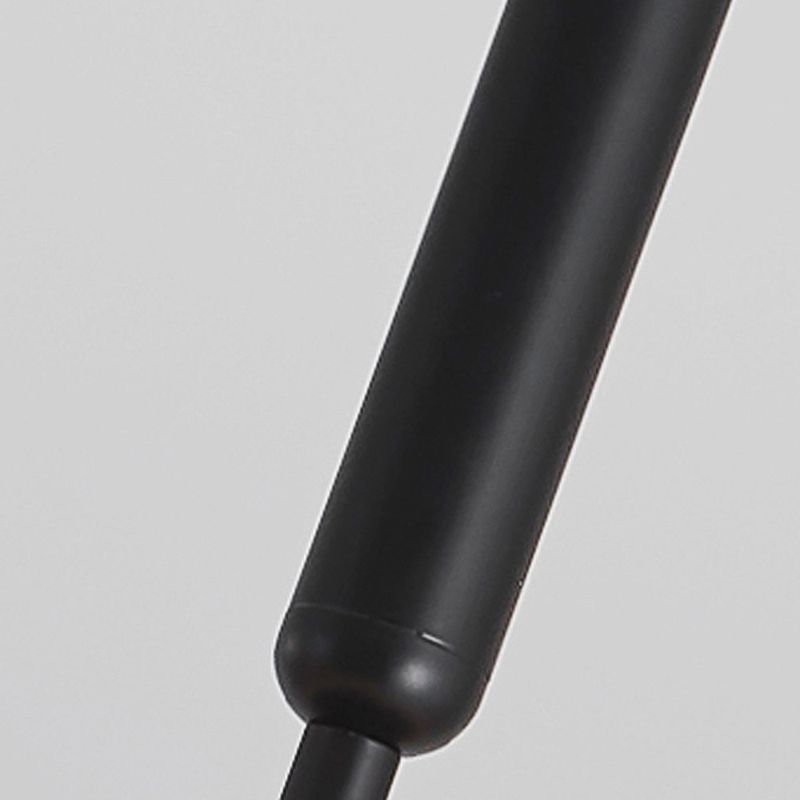 5 Light Cylinder Island Lighting Fixtures Contemporary Metal Island Lighting Ideas in Black