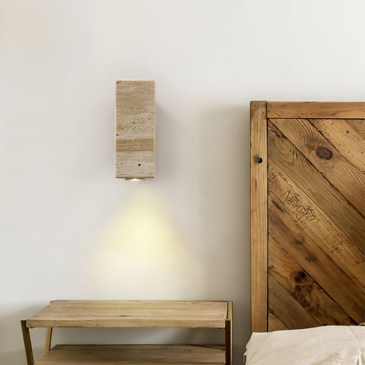 Contemporary Wall Light Fixture Minimalist Marble Wall Light Sconce for Bedroom