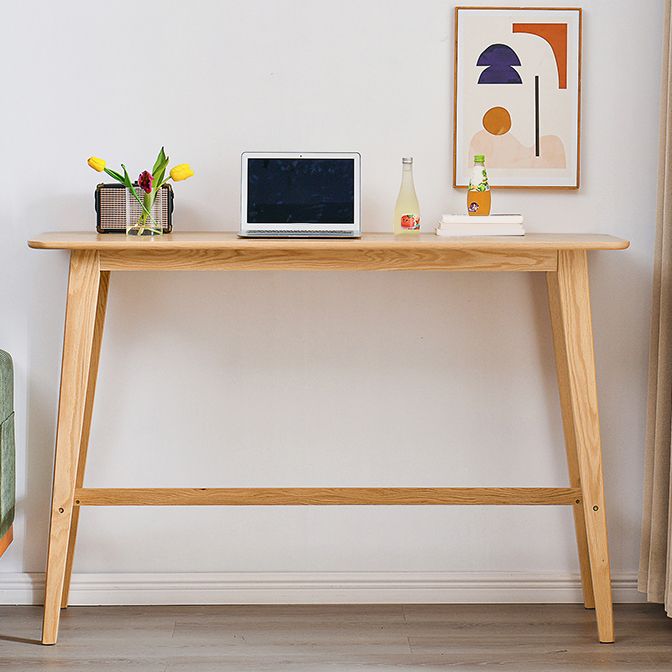 Contemporary Solid Wood Bar Dining Table Rectangle Bar Table in Natural