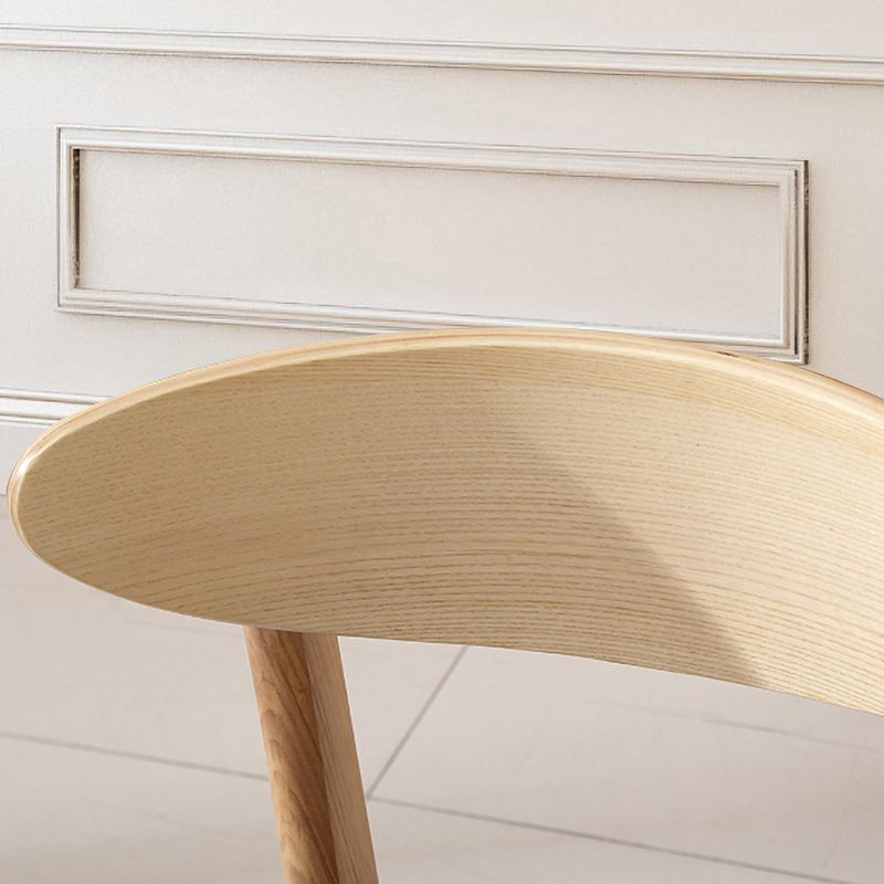 Contemporary Dining Chair 16.5'' Wide Open Side Chair with 4 Wood Legs for Home Use