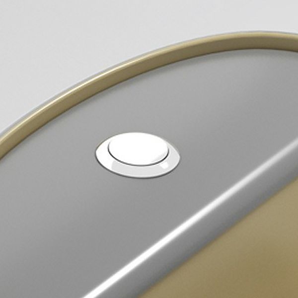 Modern One Piece Round Flush Toilet Floor Mounted Porcelain Toilet Bowl