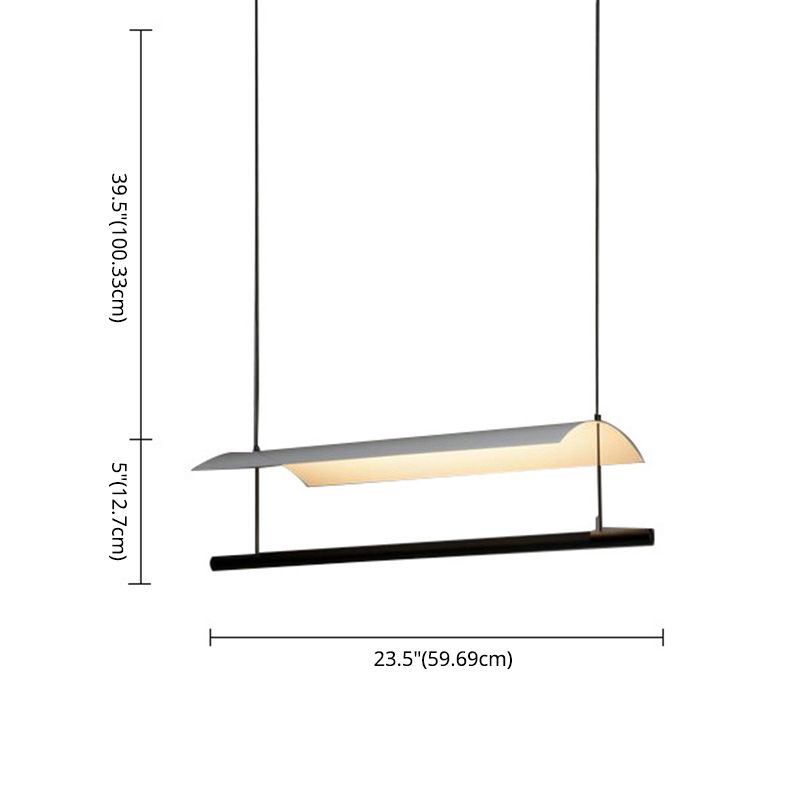 Paper Island Chandelier Lights Simplicity Metallic Chandelier Lighting Fixtures for Dining Table