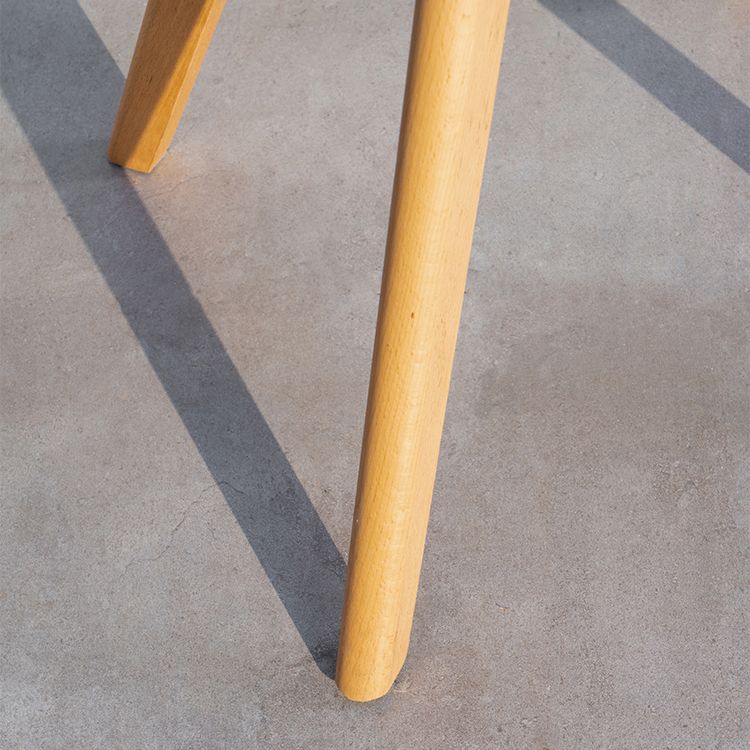 Chaise de salle à manger scandinave, chaise d'appoint à dossier Windsor avec pieds en bois pour usage domestique