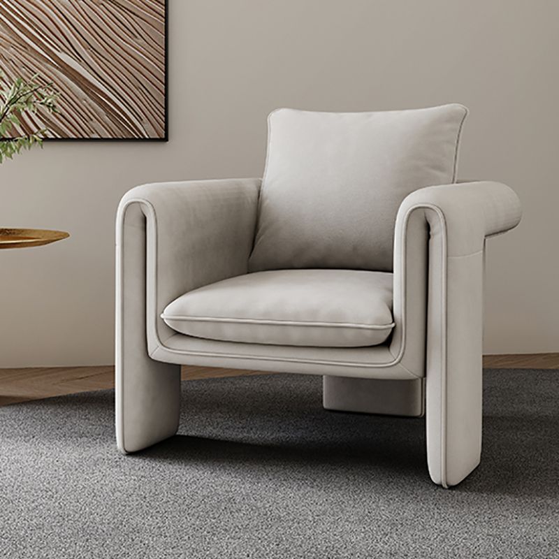 Stationary Solid Color Settee Modern Standard Sofa for Living Room