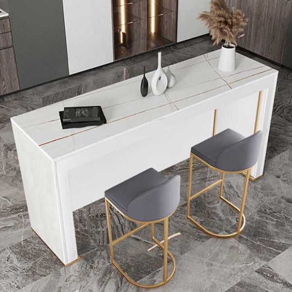 Modern Style Dining Bar Counter Table Rectangle Table for Kitchen