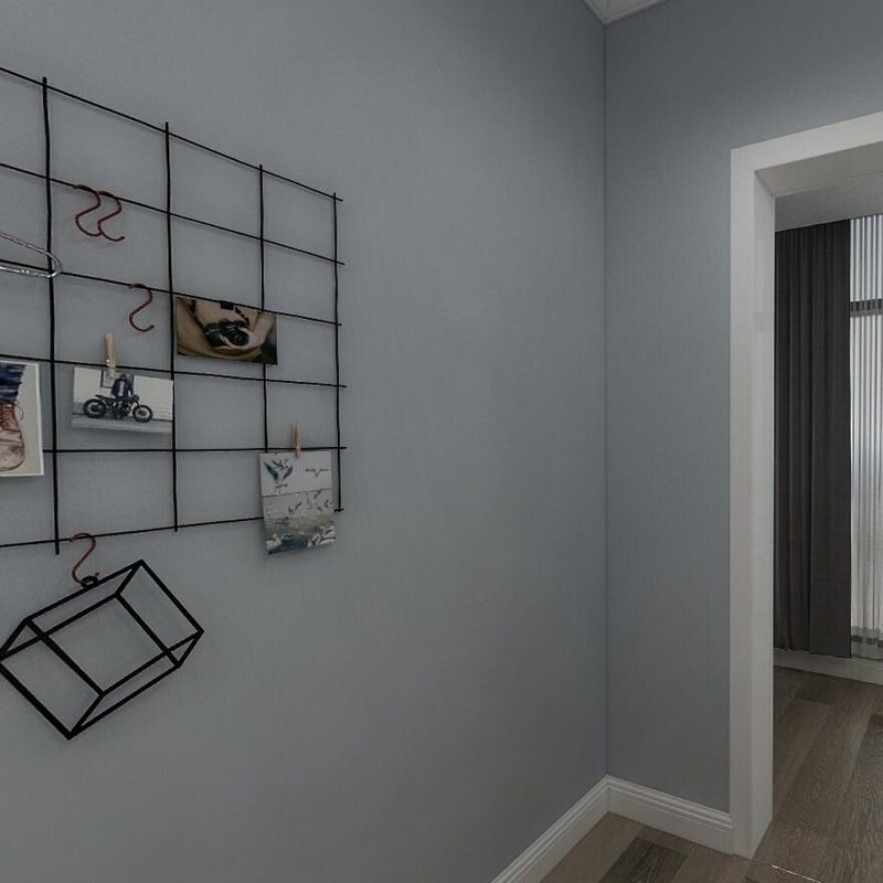 Pure Color Pattern Wallpaper Roll Modern Stain Resistant Bedroom Wall Covering, 54.2-sq ft