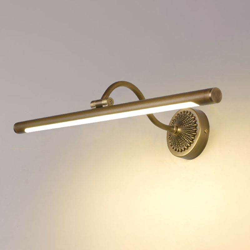 Linear Shower Room Wall Lighting Fixture Metal LED Simplicity Wall Mounted Light