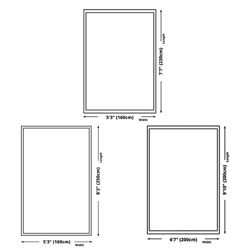 Minimalist Checkered Pattern Carpet Polyester Area Rug Stain Resistant Indoor Carpet for Living Room