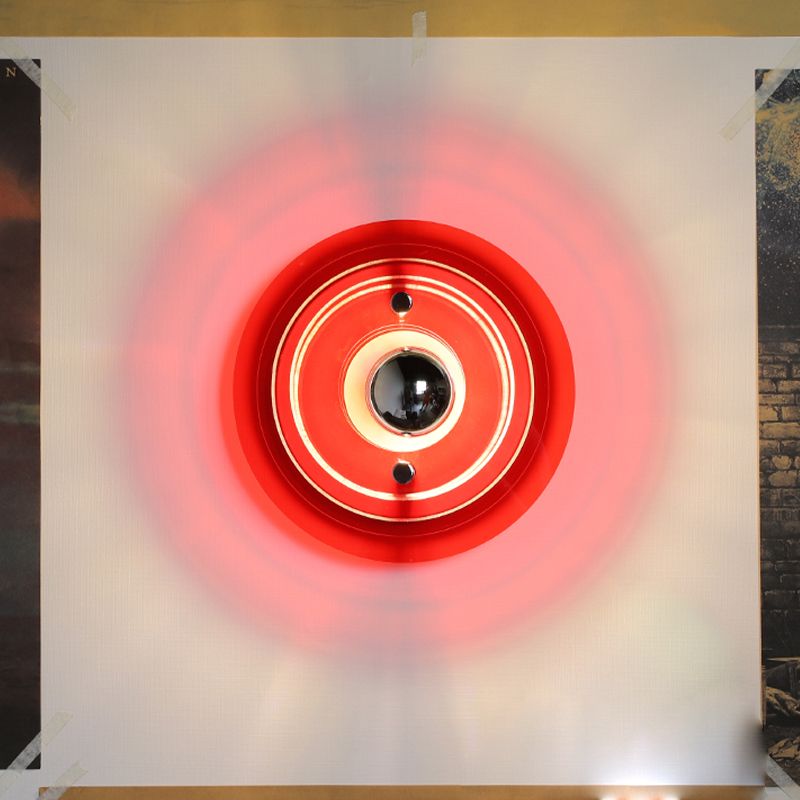 Space-age Wall Lamp Fixture Postmodern Style Acrylic 1 Bulb Bedroom Sconce Light