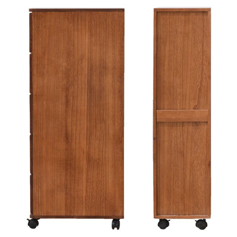 Solid Wood Rectangle Accent Chest with Drawers Chest 7.87" Long