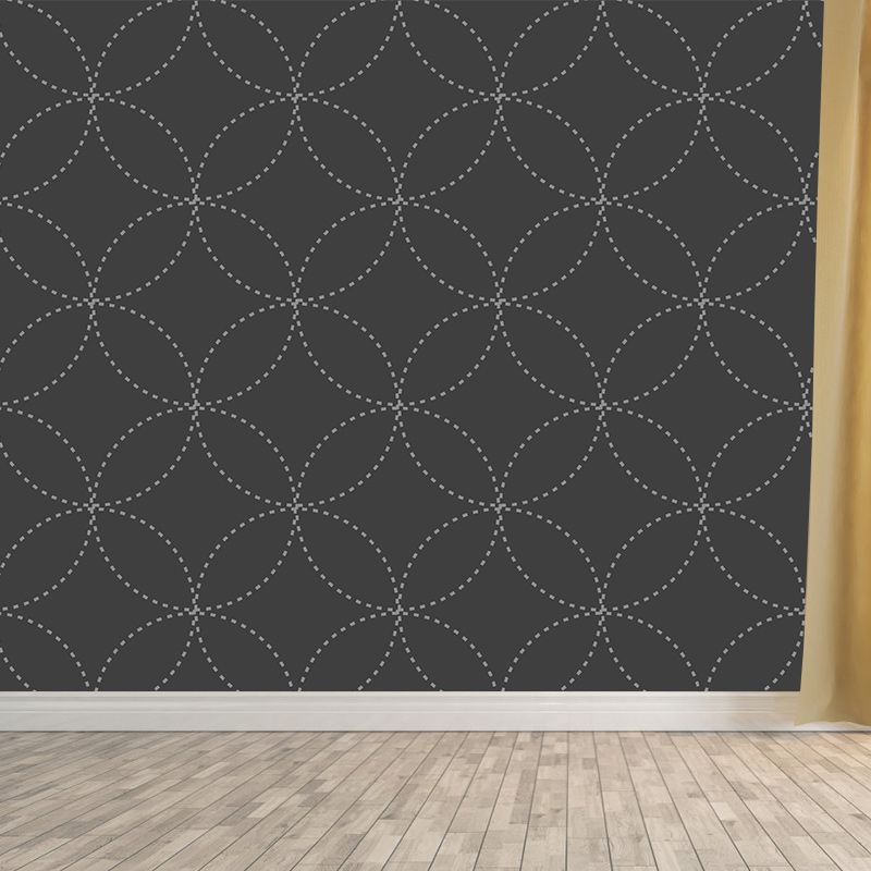 Illustration Stain Resistant Wallpaper Abstract Style Living Room Wall Mural