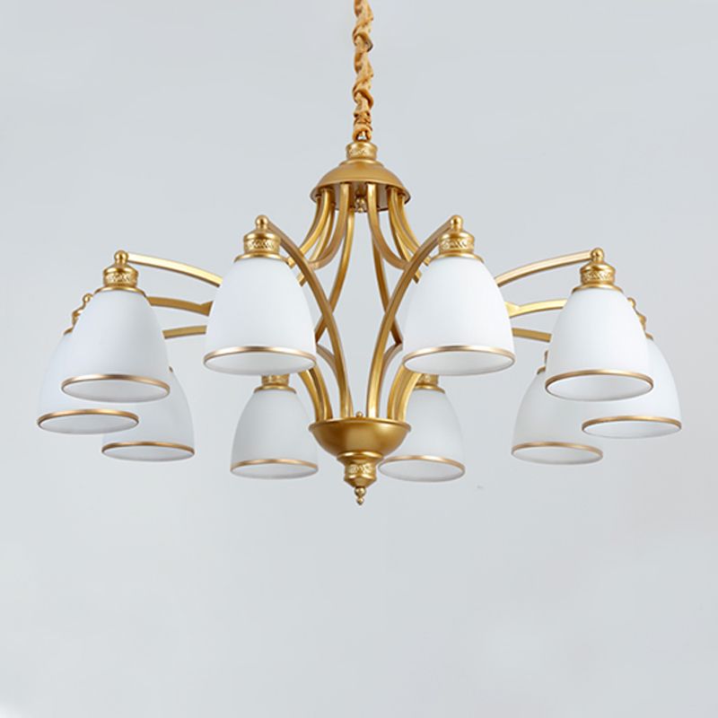 Amerikanische geometrische Kronleuchter Anhänger Lichter Metallkronleuchter mit Glasschatten