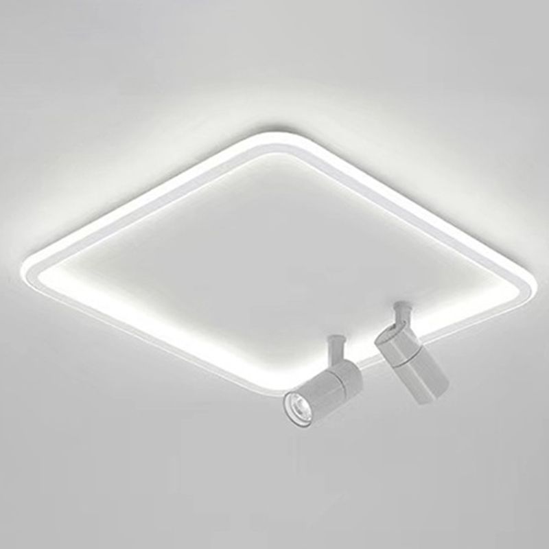 Luce a fiuto a LED a LED ACRILICO quadrato in moderna lampada in alluminio in stile conciso a filo per camera da letto