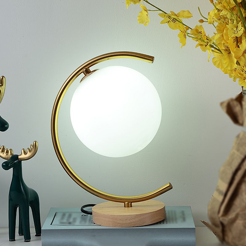 Sfera lampade da tavolo notturno MODERNA 1 comodino leggero in oro