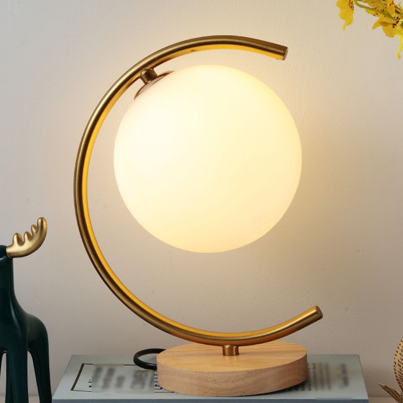 Sfera lampade da tavolo notturno MODERNA 1 comodino leggero in oro