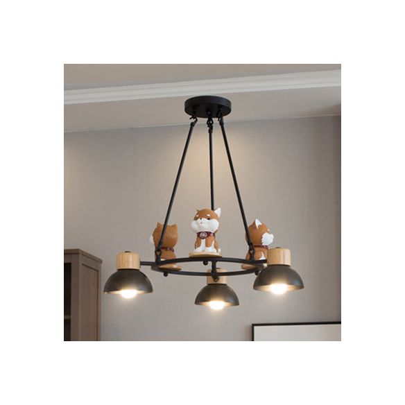 Metal Dog Hanging Pendant Lights Modern Hanging Ceiling Fixtures for Living Room