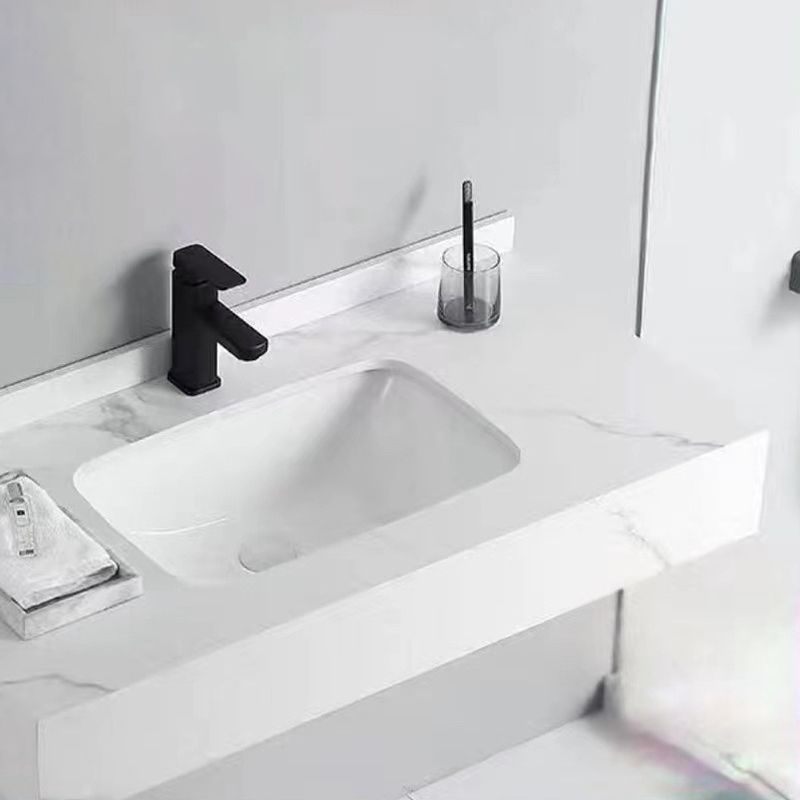 Stone Bathroom Vanity Modern Space Saver Vanity for Bathroom