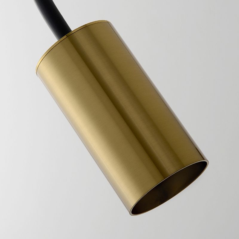 Postmodern 1 Bulb Wall Lamp Flexible Arm Curved Reading Light with Metal Shade