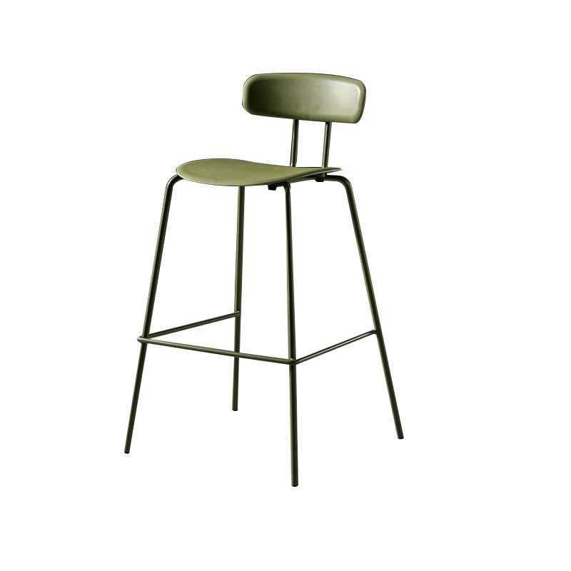Moderne Plastiksitze Barstool Metal 4 -Legs Barhocker für Innenräume, 2 -Set von 2