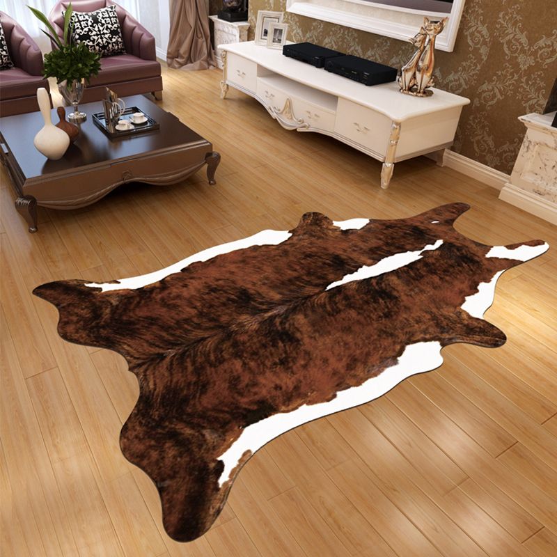 Novelty Shape Animal Skin Rug Multi-Color Creative Area Rug Synthetics Non-Slip Easy Care Carpet for Living Room