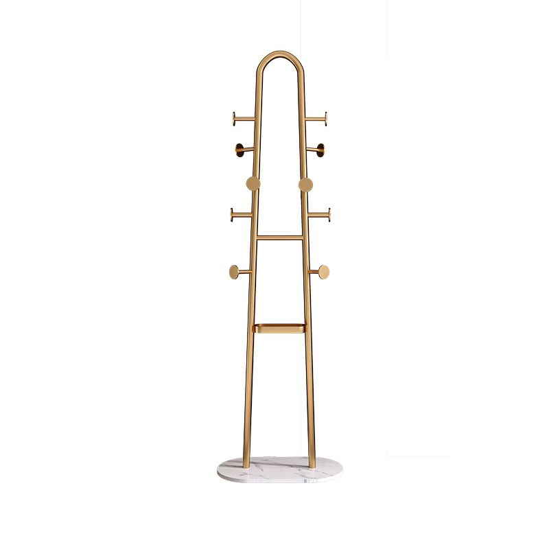 Contemporary Hall Stand Metal Hooks Included Free Standing No Distressing Coat Rack