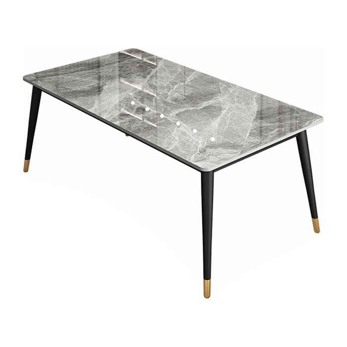 Simplicity Style Rectangle Home Furniture Stone Dining Table with 4-foot