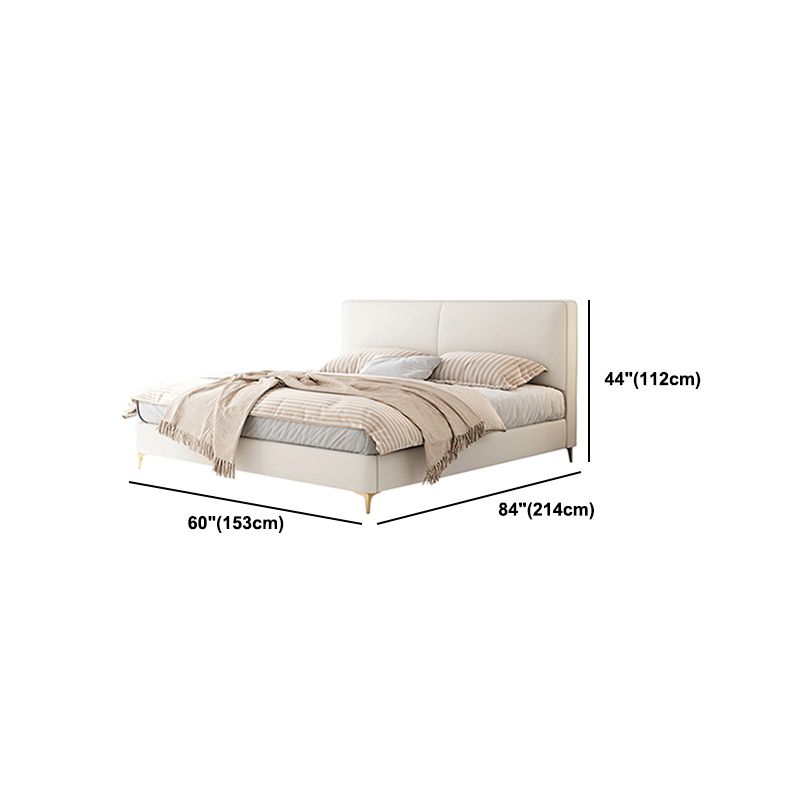Contemporary Solid Wood with Headboard Rectangular Panel Standard Bed
