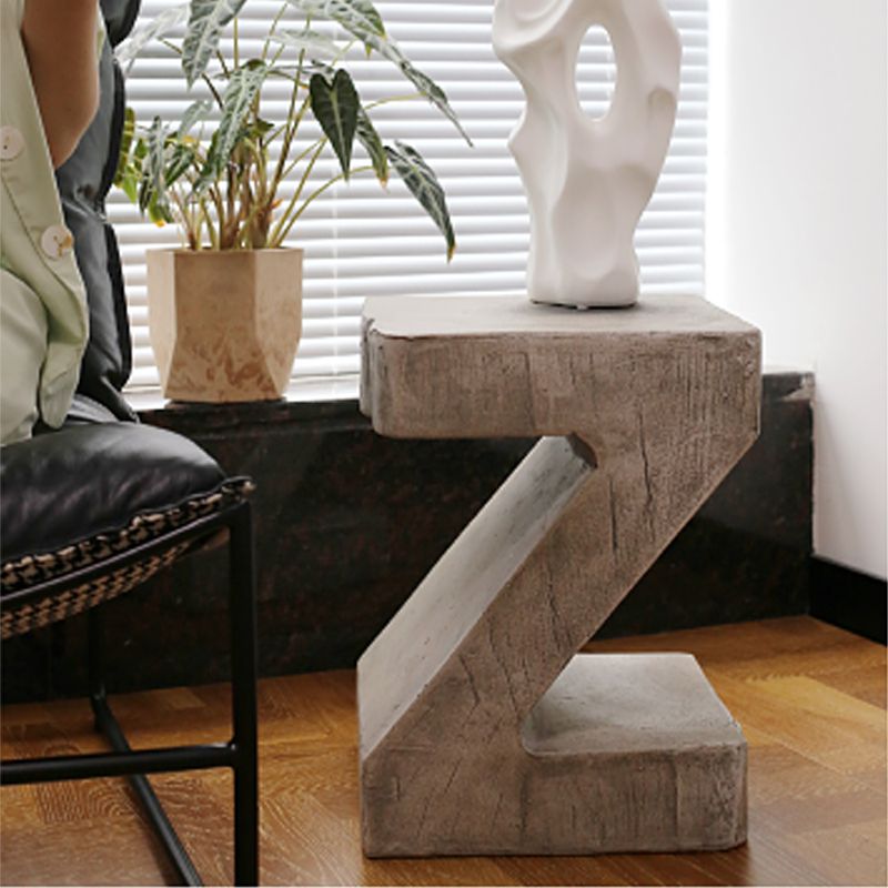 Concrete Free-Form End Table No Distressing Living Room Side Table