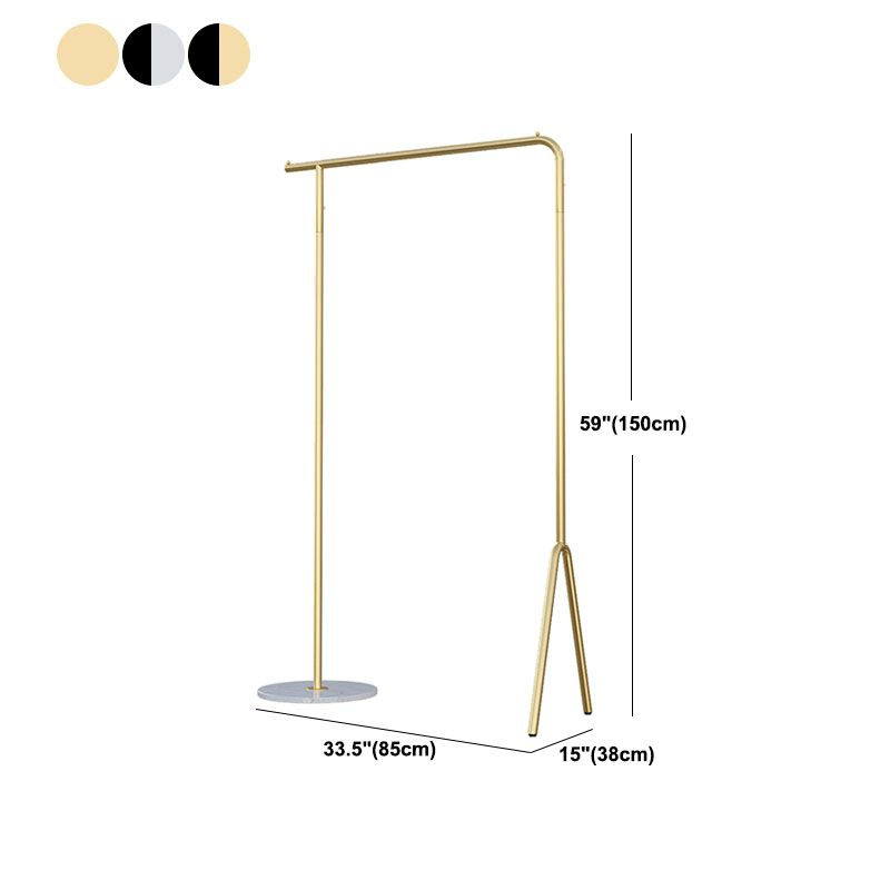 Industrial Minimalist Style Coat Rack Metallic Free Standing Coat Hanger