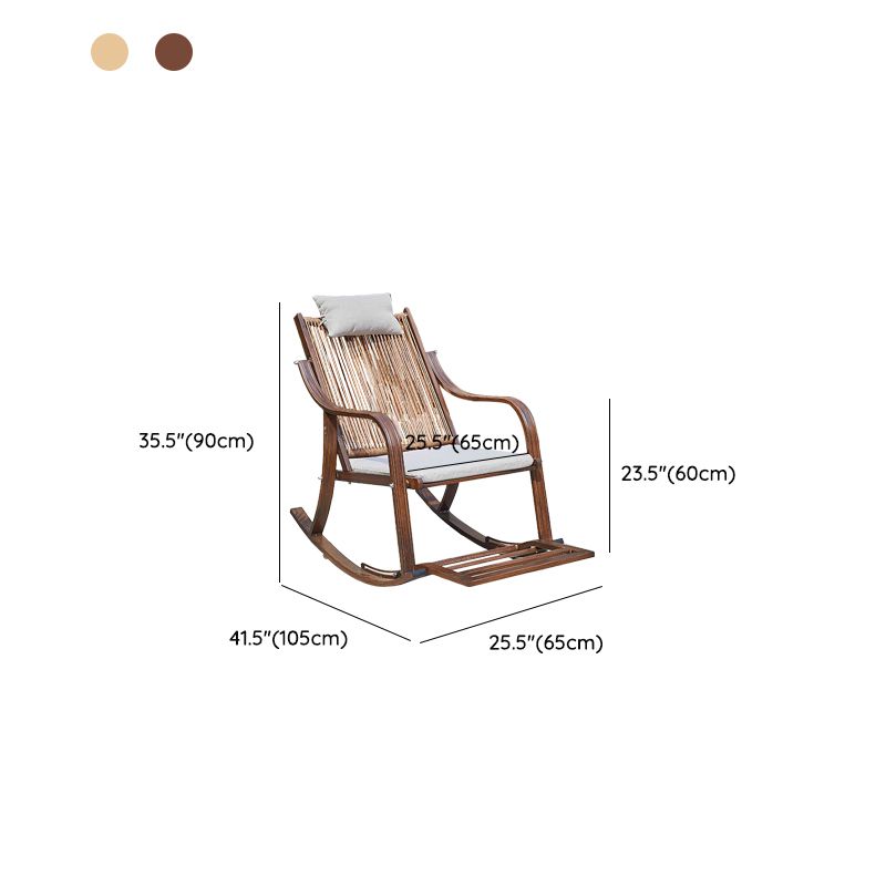 Modern Style Natural Rattan Rocking Chair Indoor Sofa Rocking Chair