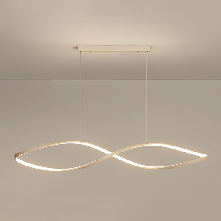 Linear Shape Island Pendant Contemporary Style Metal 1 Light Island Pendant Light