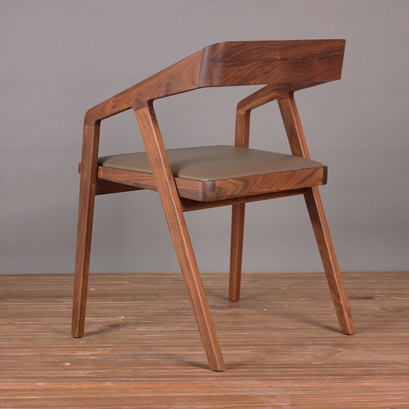 Contemporary Kitchen Dining Armchair Wood Side Dining Chairs