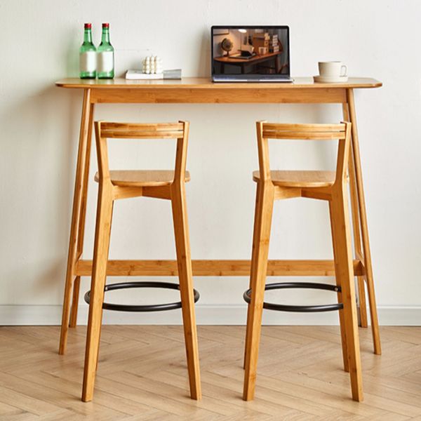 Contemporary Style Bar Set 1/2/3 Pieces Rectangle Pub Dining Set for Indoor