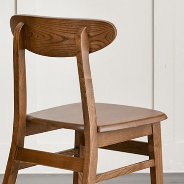 Traditional Kitchen Dining Chairs Solid Wood Open Back Side Chair