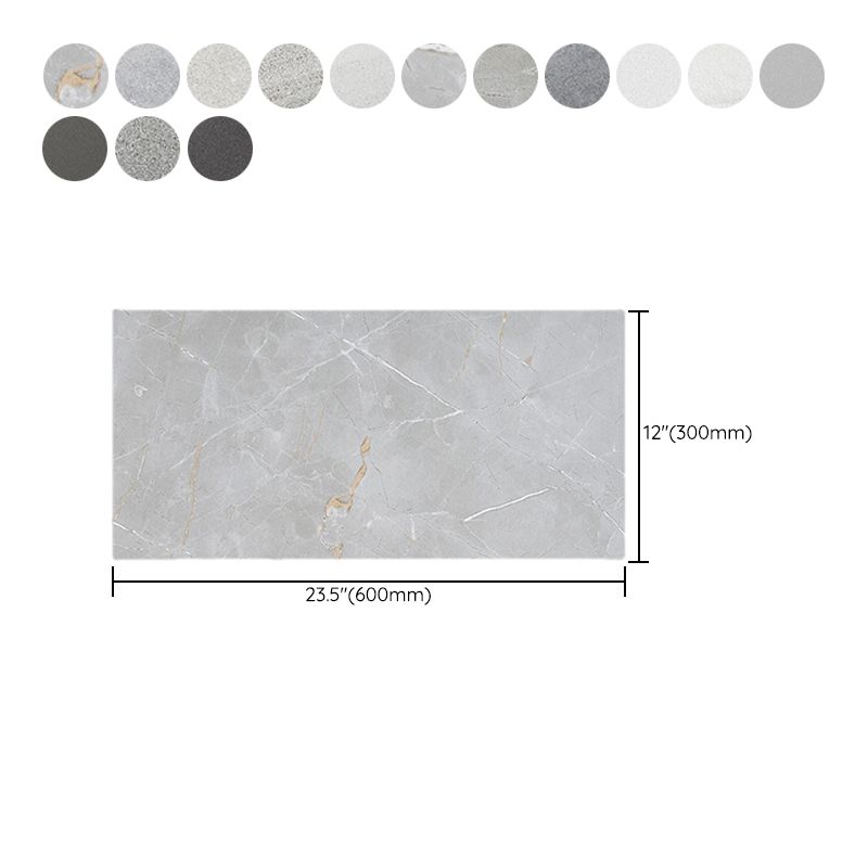Stain Resistant Floor Tile Marble Pattern Rectangular Ceramic Non-Skid Floor Tile