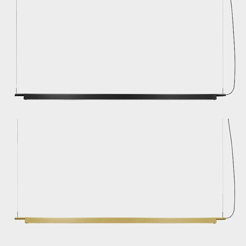 1 Light Linear Island Lights Contemporary Metal Island Lighting Fixture