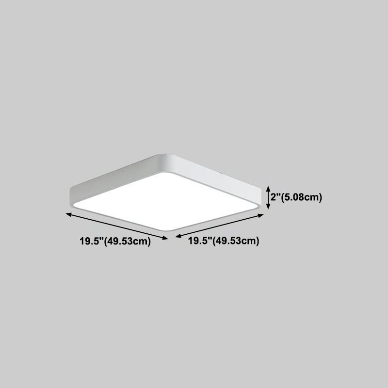 1-Light Geometric Flush Mount Light Modern Style Metal Flush Ceiling Lights